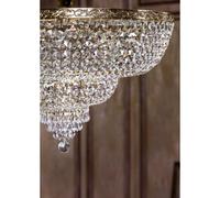 Maytoni Lampadario in stile classico con pendenti in cristallo Palace Oro 60W