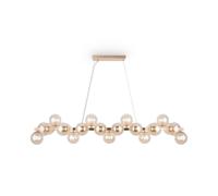Maytoni Sospensione moderna in metallo con diffusori in vetro Dallas Oro 28W