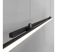 Maytoni Lampadario moderno con doppio diffusore lineare a LED Halo Nero 48W Lume