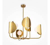 Maytoni Lampadario moderno in metallo con 6 diffusori a boccia in vetro Tropic O