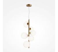 Maytoni Lampadario moderno in metallo con diffusori a grappolo in vetro a boccia