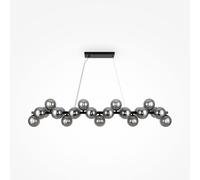 Maytoni Lampadario moderno in metallo con diffusori a grappolo in vetro Dallas N