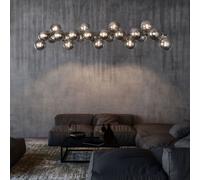Maytoni Lampadario moderno in metallo con diffusori in vetro colorato Dallas Cro