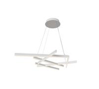 Maytoni Lampadario moderno ub alluminio con diffusore a led Line Bianco 75W Lume