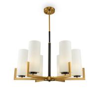 Maytoni Lampadario piccolo con sei diffusori in vetro in stile moderno Fortano O