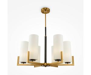 Maytoni Lampadario piccolo con sei diffusori in vetro in stile moderno Fortano O