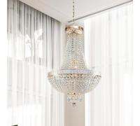 Maytoni Lampadario piccolo in stile classico con dettagli in cristallo Bella Oro