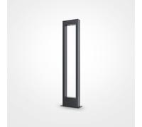 Lampione Per Esterno Moderno Metallo Grafite Luce Led 10W Ip65
