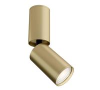 MAYTONI Moderna Lampada da soffitto Spot, Faretto Orientabile a 360 gradi, Dorato, Design basic, Alluminio, per 1 lampadina GU10, 10W non incl.
