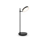 MAYTONI Moderna lampada da tavolo, scrivania, Rotonda, Dimmerabile, Nera, Diffusore orientabile 350 gradi, 1 luce, Design nordico, LED incluso, 3000K, 448LM, 8W