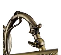 Applique Da Parete Classico Picasso Metallo Bronzo 2 Luci E14 25W