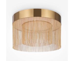 Maytoni Plafoniera a LED con struttura in metallo e paralume in tessuto Imaginar