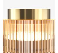 Maytoni Plafoniera LED SCALA, marrone/bronzo, Ø 15 cm, vetro, dimmerabile Maytoni