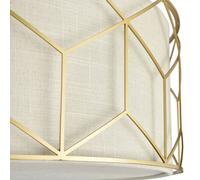 Maytoni plafoniera Messina, Ø 57 cm, beige, lino Maytoni