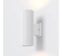 Lampada Da Parete Moderna Da Esterno Metallo Bianco Luce2E27 60W Ip54