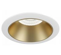 Maytoni Faretto a incasso rotondo in alluminio dal design moderno Share Oro/Bian