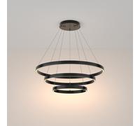 Maytoni Sospensione a LED con tre diffusori a cerchi regolabili in alluminio Rim