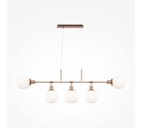 Maytoni Sospensione in metallo con diffusori in vetro in stile moderno Erich Ott