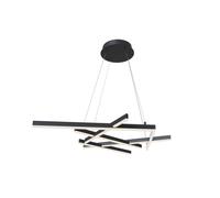 Maytoni Sospensione moderna a led per salotto o ufficio Line Nero 75W Lumen 2600