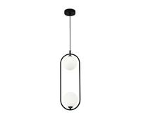 Maytoni Sospensione moderna con struttura regolabile e diffusori in vetro Ring N