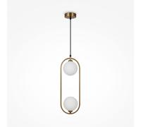 Maytoni Sospensione moderna con struttura regolabile e diffusori in vetro Ring O