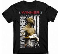 Mayweather Floyd Winner The Money Fight Unisex 100% Cotton Short-Sleeve T-Shirts Black S