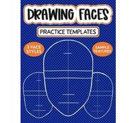Maz Scales Drawing Faces Practice Templates (Tascabile)