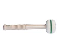 Maza bombo, Cabeza de fieltro compacto Ø6.8 cm, banda verde. Longitud: 280 mm.