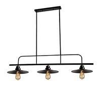 MAZAGE Lampadario a soffitto industriale Lampada a sospensione nera a 3 luci 3 teste Illuminazione a sospensione verniciata nera per tavolo da biliardo Isola della cucina della fattoria needed