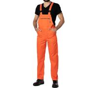 MAZALAT work wear Salopette da Lavoro Uomo, Taglie Grandi S-3XL, Made in EU, Colori Diversi, Tuta da Lavoro Uomo Qualità, Arancione, S