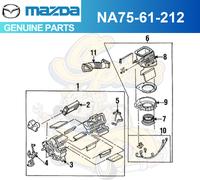 Mazda Heater Cooling System Cancello Tubo Sinistro 1994-97 Miata NA75-61-212