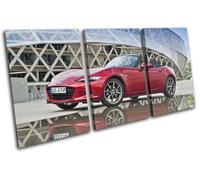 Mazda MX-5 Sports Japanese Cars TREBLE TELA parete arte foto stampa