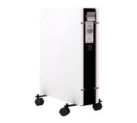 Mazda - Radiatore a inerzia in pietra mirida, termostato regolabile 1000 e 2000 W, sabbia bianca