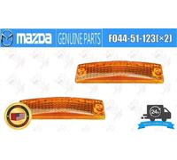 Mazda RX-7 FC3S Front Side Marker Turn Signal Ramp Lens F044-51-123 (×2) OEM