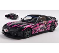 Mazda RX7 FD3RS Solido Works Itasha Club 1999 Nero Fucsia Modello 1:18 Solido