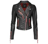 Maze Amur - Giacca in pelle da donna con rivestimento interno nero XXL