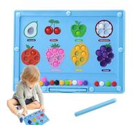 Maze di colore magnetico, colore magnete e labirinto di conteggio | Set di giochi di apprendimento precoce per il bambino,Il gioco di smistamento dei colori della frutta migliora la coordinazione