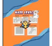 Maze Levels & Maze book 5 levels Easy → Medium → Hard → Impossible → nightmare