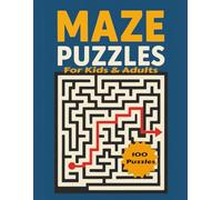 Maze Puzzle Book: For Kids, Adults, Seniors | Includes Rectangular, Circular and Hexagonal Maze Puzzles | 6X9 Inches and 100 Pages of fun, Great gift for holidays and vacation