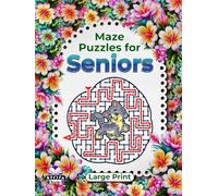 Maze Puzzles for Seniors Large Print, Cat Activity Book for Memory Improvement: Logic and Brain Games for Elderly People to keep Old Sharp Minds