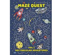 Maze Quest: Vol 1 Rectangular Adventures | 50 Challenging Mazes for Children Aged 8 to17 with Solutions | 8.5x11 | 100 Pages