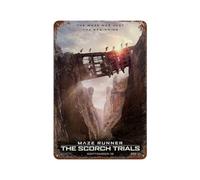 Maze Runner Burn Trial Movie PosterWall Decor Art Metal Tin Poster Modern Bar Decorations30x20cm