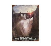Maze Runner Burn Trial Movie PosterWall Decor Art Metal Tin Poster Modern Bar Decorations40x30cm
