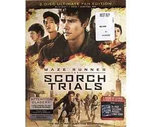 Maze Runner: The Scorch Trials - 2 Disc Ultimate Fan Edition - Limited Edition Blu Ray with Photo Diary - 24 Page