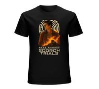 Maze Runner The Scorch Trials'S Character Men's Short Sleeve Cotton Shirt for Sport Size S
