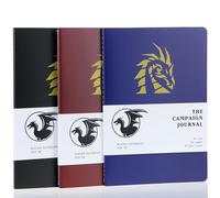 Mazeran Diario della campagna per Dungeons and Dragons 5e, taccuino A5 con copertina morbida, diario DND, D&D 5e, diario dei personaggi (confezione da 3)