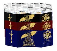 Mazeran DM - Schermo per DND 5e 2024, guida Dungeon Master a 4 pannelli, strumento scudo per giochi di ruolo da tavolo (confezione da 3)