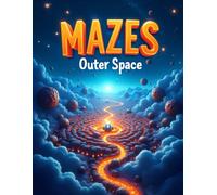 Mazes Activities Book for Children - Outer Space