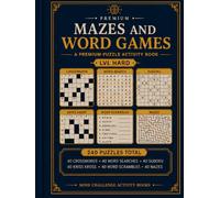 Mazes and Word Games: A Premium Puzzle Activity Book for Adults / Travel