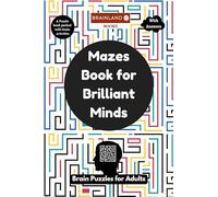 Mazes Book for Brilliant Minds - Brain Puzzles for Adults - Advance Level - A Puzzle book packed with brain activities - With Answers
